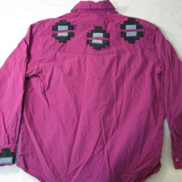 Vintage Wrangler Aztec Geometric Pattern Shirt - Picture 3 of 6